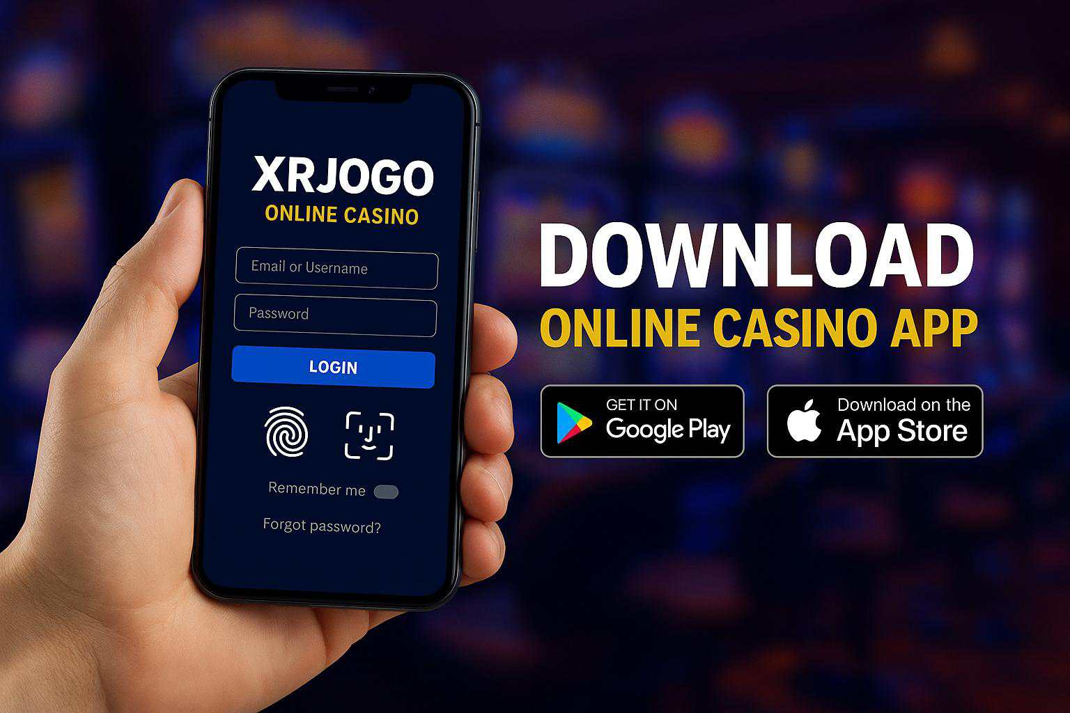 Baixar o XRJOGO Cassino App